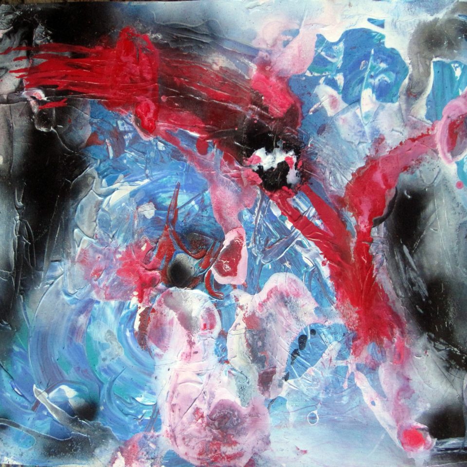 Sphärisch, Mischtechnik, 50 x 70 cm